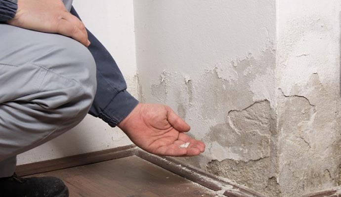 Structural water damage restoration service