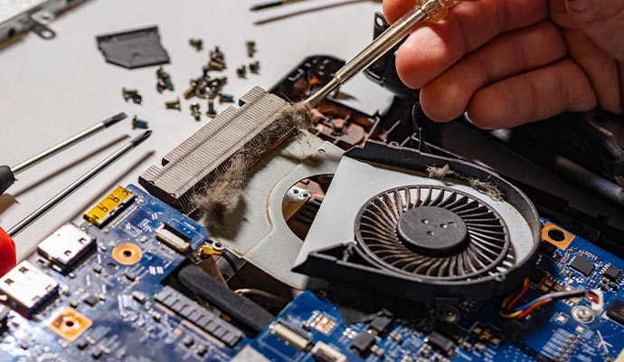 Electronics content restoration by professionals