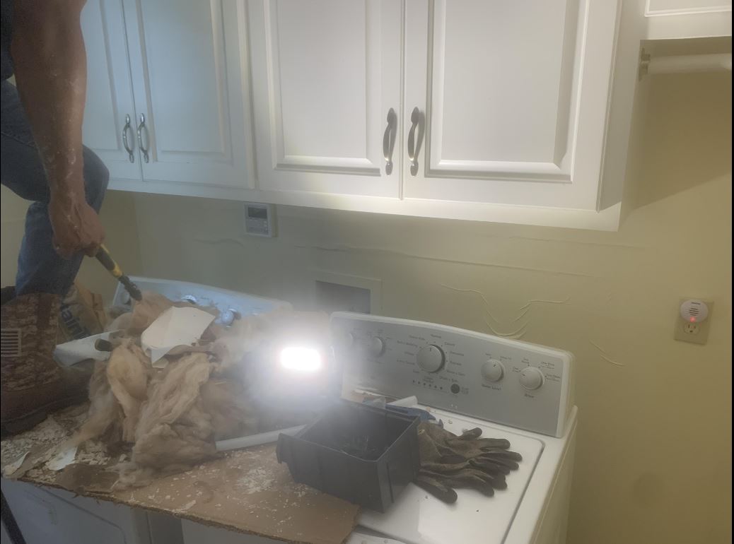 Laundry Room Water Damage