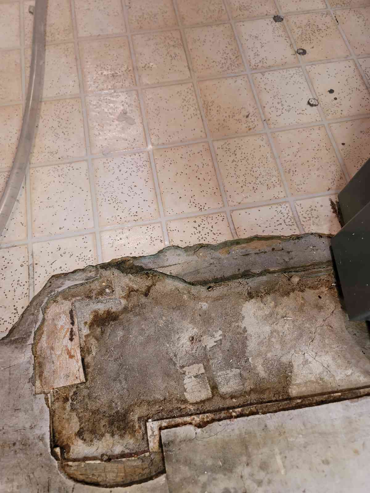 Bathroom Water Damage Lafayette