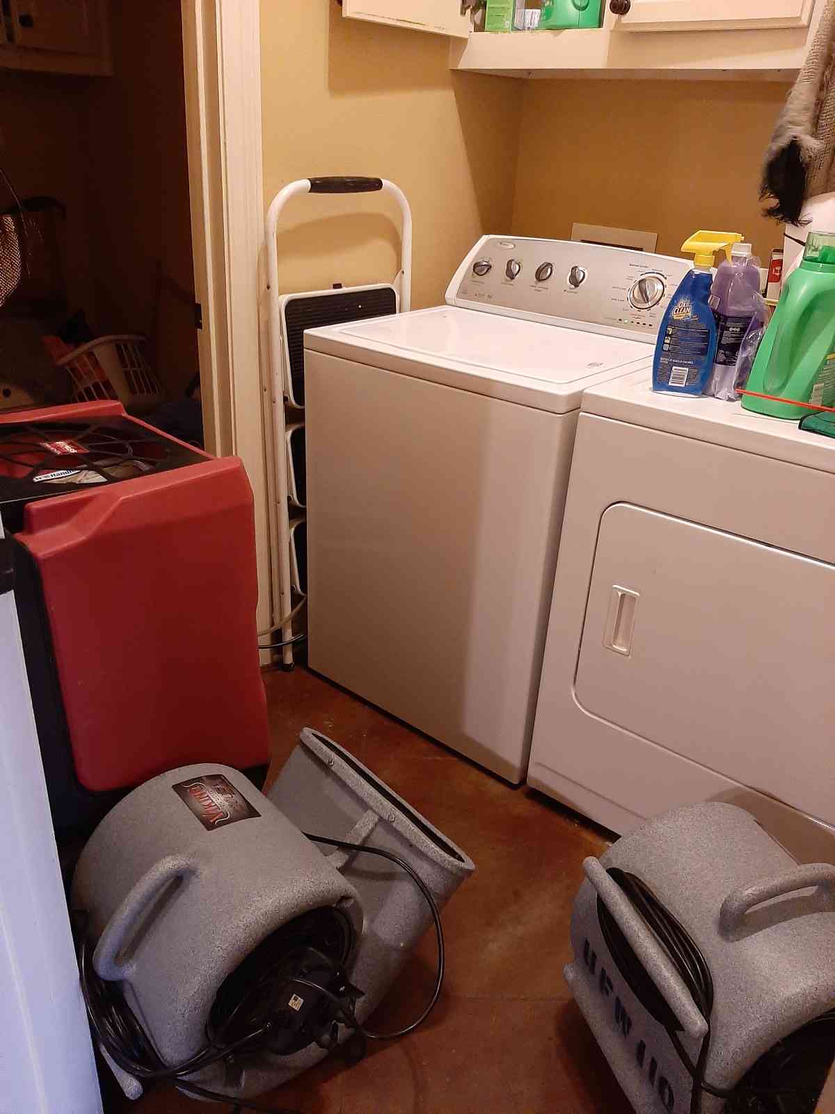 Laundry Room Water Damage Baton Rouge 2