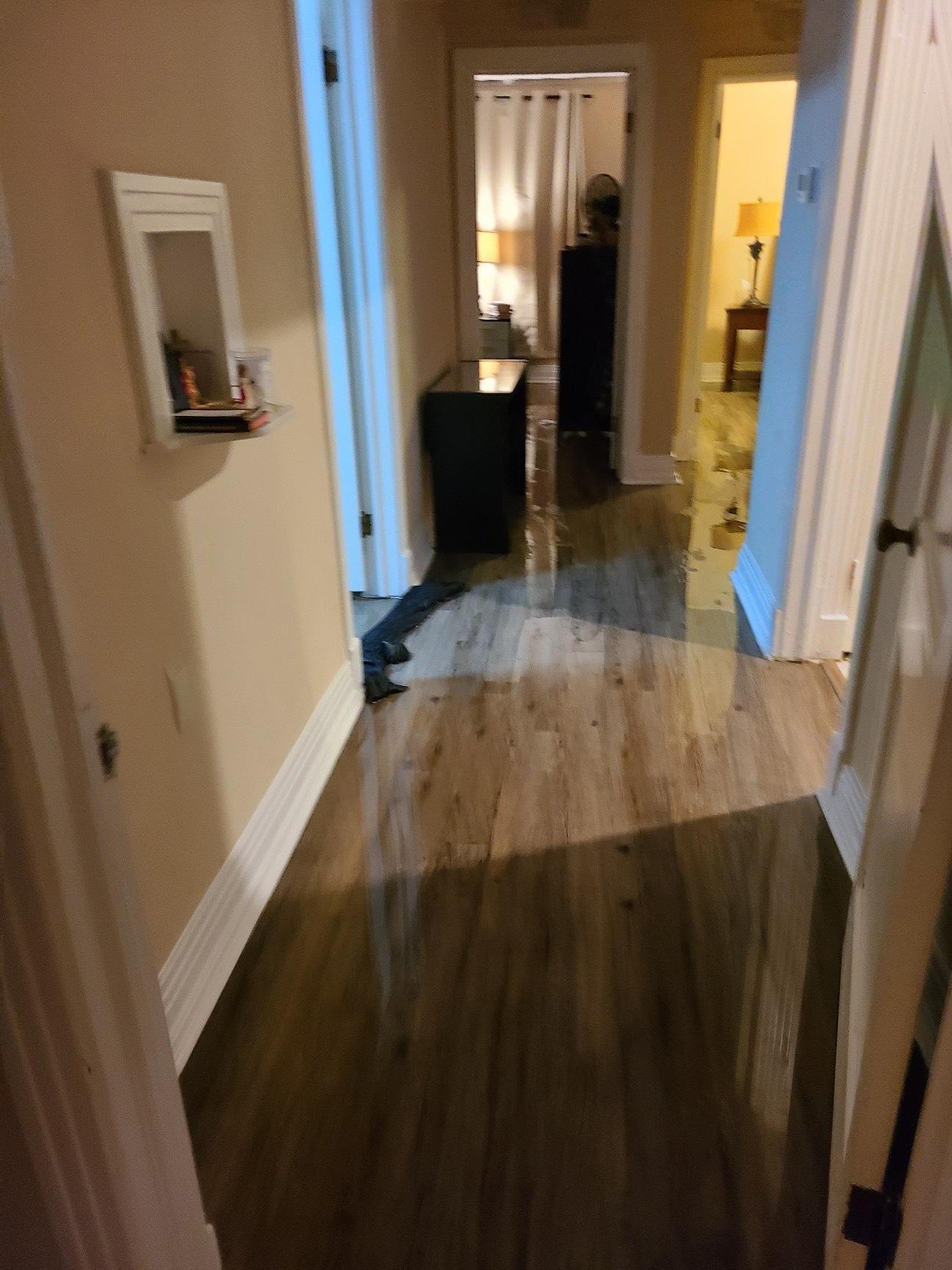 Hallway Water Damage Metairie 2