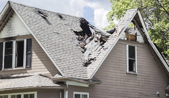 roof damage restoration service