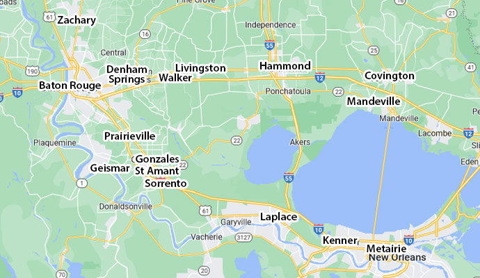 United Fire & Water Service Area Map